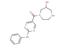 1-[(2-anilino-5-pyrimidinyl)carbonyl]-1,4-diazepan-6-ol hydrochloride