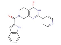7-(1H-indol-2-ylcarbonyl)-2-pyridin-4-yl-5,6,7,8-tetrahydropyrido[3,4-d]pyrimidin-4(3H)-one