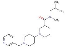 N-isobutyl-N-methyl-1'-(pyridin-3-ylmethyl)-1,4'-bipiperidine-3-carboxamide