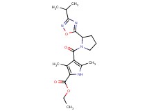 ethyl 4-{[2-(3-isopropyl-1,2,4-oxadiazol-5-yl)-1-pyrrolidinyl]carbonyl}-3,5-dimethyl-1H-pyrrole-2-carboxylate