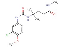 4-({[(3-chloro-4-methoxyphenyl)amino]carbonyl}amino)-N,4-dimethylpentanamide