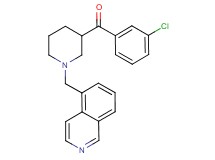 (3-chlorophenyl)[1-(5-isoquinolinylmethyl)-3-piperidinyl]methanone