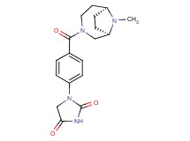 1-(4-{[(1R*,6S*)-9-methyl-3,9-diazabicyclo[4.2.1]non-3-yl]carbonyl}phenyl)imidazolidine-2,4-dione