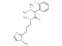 2-(dimethylamino)-2-(2-fluorophenyl)-N-methyl-N-[3-(1-methyl-1H-imidazol-2-yl)propyl]acetamide