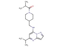 N-[(1-isobutyryl-4-piperidinyl)methyl]-5-isopropylpyrazolo[1,5-a]pyrimidin-7-amine