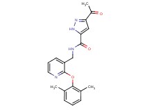 3-acetyl-N-{[2-(2,6-dimethylphenoxy)pyridin-3-yl]methyl}-1H-pyrazole-5-carboxamide