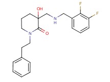 3-{[(2,3-difluorobenzyl)amino]methyl}-3-hydroxy-1-(2-phenylethyl)piperidin-2-one