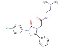 2-[1-(4-chlorophenyl)-5-oxo-3-phenyl-1,5-dihydro-4H-1,2,4-triazol-4-yl]-N-[2-(dimethylamino)ethyl]acetamide