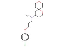 N-[3-(4-chlorophenoxy)propyl]-N-methyl-1,9-dioxaspiro[5.5]undecan-4-amine