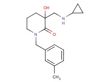 3-[(cyclopropylamino)methyl]-3-hydroxy-1-(3-methylbenzyl)-2-piperidinone