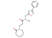 N-methyl-3-(2-oxo-1-azepanyl)-N-{[3-(4-pyridinyl)-1,2,4-oxadiazol-5-yl]methyl}propanamide