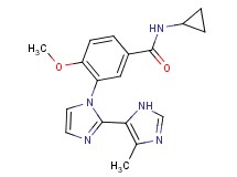 N-cyclopropyl-4-methoxy-3-(5'-methyl-1H,3'H-2,4'-biimidazol-1-yl)benzamide