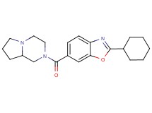 2-cyclohexyl-6-(hexahydropyrrolo[1,2-a]pyrazin-2(1H)-ylcarbonyl)-1,3-benzoxazole