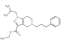 ethyl 1-isobutyl-5-(3-phenylpropyl)-4,5,6,7-tetrahydro-1H-pyrazolo[4,3-c]pyridine-3-carboxylate