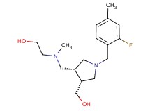 2-[{[(3R*,4R*)-1-(2-fluoro-4-methylbenzyl)-4-(hydroxymethyl)pyrrolidin-3-yl]methyl}(methyl)amino]ethanol