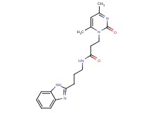 N-[3-(1H-benzimidazol-2-yl)propyl]-3-(4,6-dimethyl-2-oxopyrimidin-1(2H)-yl)propanamide