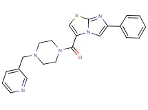 6-phenyl-3-{[4-(3-pyridinylmethyl)-1-piperazinyl]carbonyl}imidazo[2,1-b][1,3]thiazole