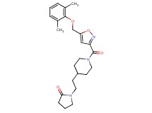1-{2-[1-({5-[(2,6-dimethylphenoxy)methyl]-3-isoxazolyl}carbonyl)-4-piperidinyl]ethyl}-2-pyrrolidinone