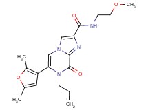 7-allyl-6-(2,5-dimethyl-3-furyl)-N-(2-methoxyethyl)-8-oxo-7,8-dihydroimidazo[1,2-a]pyrazine-2-carboxamide
