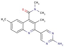 2-(2-aminopyrimidin-5-yl)-N,N,3,6-tetramethylquinoline-4-carboxamide