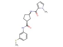 1-methyl-N-[(1R*,3S*)-3-({[3-(methylthio)phenyl]amino}carbonyl)cyclopentyl]-1H-pyrrole-2-carboxamide