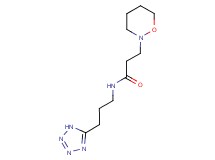 3-(1,2-oxazinan-2-yl)-N-[3-(1H-tetrazol-5-yl)propyl]propanamide
