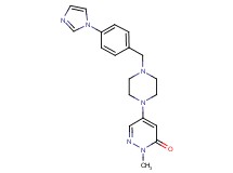 5-{4-[4-(1H-imidazol-1-yl)benzyl]-1-piperazinyl}-2-methyl-3(2H)-pyridazinone