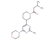 4-{2-methyl-6-[1-(3-methylbutanoyl)-3-piperidinyl]-4-pyrimidinyl}morpholine