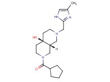 (4aR*,8aR*)-2-(cyclopentylcarbonyl)-7-[(4-methyl-1H-imidazol-2-yl)methyl]octahydro-2,7-naphthyridin-4a(2H)-ol