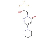 5-(1-piperidinyl)-2-(3,3,3-trifluoro-2-hydroxypropyl)-3(2H)-pyridazinone