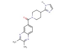 6-{[4-(1H-imidazol-2-yl)-1-piperidinyl]carbonyl}-2,3-dimethylquinoxaline