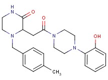 3-{2-[4-(2-hydroxyphenyl)-1-piperazinyl]-2-oxoethyl}-4-(4-methylbenzyl)-2-piperazinone