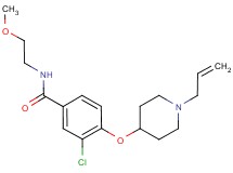 4-[(1-allylpiperidin-4-yl)oxy]-3-chloro-N-(2-methoxyethyl)benzamide