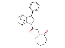 1-{2-oxo-2-[(2R*,3S*,6R*)-3-phenyl-1,5-diazatricyclo[5.2.2.0~2,6~]undec-5-yl]ethyl}-2-azepanone