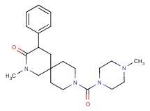 2-methyl-9-[(4-methylpiperazin-1-yl)carbonyl]-4-phenyl-2,9-diazaspiro[5.5]undecan-3-one