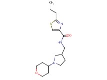 2-propyl-N-{[1-(tetrahydro-2H-pyran-4-yl)pyrrolidin-3-yl]methyl}-1,3-thiazole-4-carboxamide