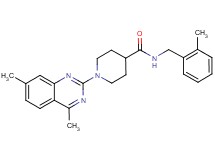 1-(4,7-dimethyl-2-quinazolinyl)-N-(2-methylbenzyl)-4-piperidinecarboxamide