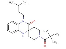 1-(2,2-dimethylpropanoyl)-4'-(3-methylbutyl)-1',4'-dihydro-3'H-spiro[piperidine-4,2'-quinoxalin]-3'-one
