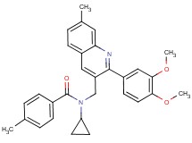 N-cyclopropyl-N-{[2-(3,4-dimethoxyphenyl)-7-methyl-3-quinolinyl]methyl}-4-methylbenzamide