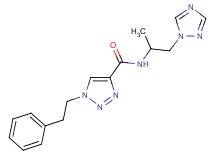 N-[1-methyl-2-(1H-1,2,4-triazol-1-yl)ethyl]-1-(2-phenylethyl)-1H-1,2,3-triazole-4-carboxamide