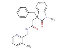 2-(3-benzyl-1-methyl-2-oxo-2,3-dihydro-1H-indol-3-yl)-N-[(3-methylpyridin-2-yl)methyl]acetamide