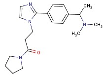 N,N-dimethyl-1-{4-[1-(3-oxo-3-pyrrolidin-1-ylpropyl)-1H-imidazol-2-yl]phenyl}ethanamine