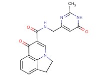 N-[(2-methyl-6-oxo-1,6-dihydropyrimidin-4-yl)methyl]-6-oxo-1,2-dihydro-6H-pyrrolo[3,2,1-ij]quinoline-5-carboxamide