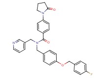 N-{4-[(4-fluorobenzyl)oxy]benzyl}-4-(2-oxo-1-pyrrolidinyl)-N-(3-pyridinylmethyl)benzamide