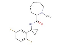 N-[1-(2,5-difluorophenyl)cyclopropyl]-1-methylazepane-2-carboxamide