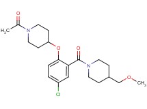 1-acetyl-4-(4-chloro-2-{[4-(methoxymethyl)-1-piperidinyl]carbonyl}phenoxy)piperidine