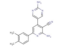 2-amino-4-(2-aminopyrimidin-5-yl)-6-(3,4-dimethylphenyl)nicotinonitrile