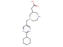 {1-[(2-cyclohexylpyrimidin-5-yl)methyl]-1,4-diazepan-6-yl}acetic acid