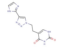 5-{2-[4-(1H-imidazol-2-yl)-1H-1,2,3-triazol-1-yl]ethyl}pyrimidine-2,4(1H,3H)-dione
