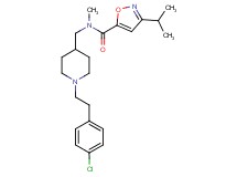 N-({1-[2-(4-chlorophenyl)ethyl]-4-piperidinyl}methyl)-3-isopropyl-N-methyl-5-isoxazolecarboxamide